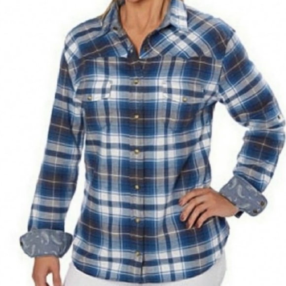 Jachs girlfriend flannel shirt bea Clearance